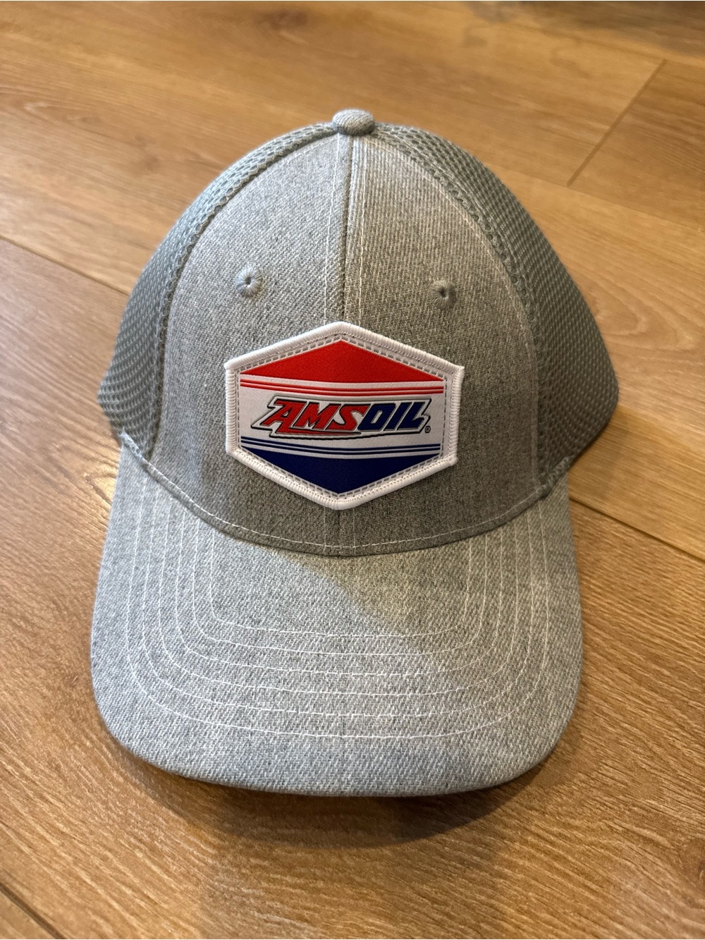 Amsoil Gray Mesh-Back Trucker Hat